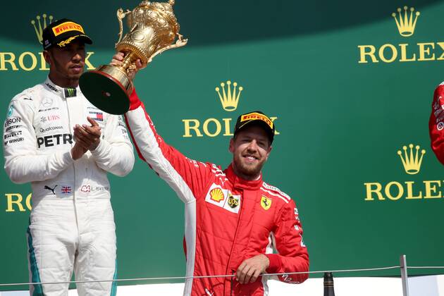 Motorsports: FIA Formula One World Championship WM Weltmeisterschaft 2018, Grand Prix of Great Britain, 5 Sebastian Vettel (GER, Scuderia Ferrari), Silverstone Great Britain