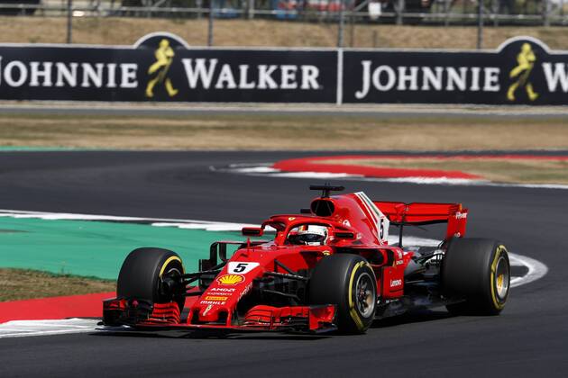 Motorsports: FIA Formula One World Championship WM Weltmeisterschaft 2018, Grand Prix of Great Britain, 5 Sebastian Vettel (GER, Scuderia Ferrari), Silverstone Great Britain