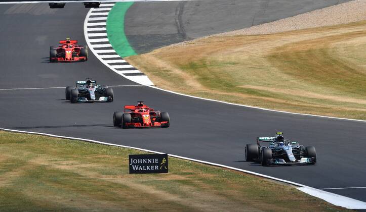 Valtteri Bottas Sebastian Vettel Lewis Hamilton Kimi Raiikkoenen Formula 1 GP Great Britain at Silverstone 08 07 2018 Photo mspb Jerry Andre Valtteri Bottas Sebastian Vettel Lewis Hamilton Kimi Raikkoens Formula 1 GP Great Britain 2018
