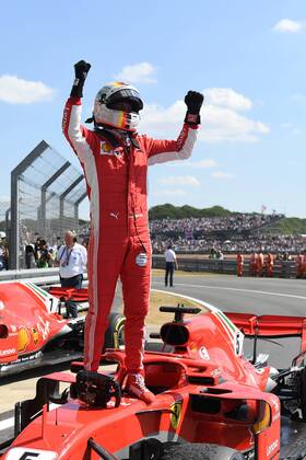 Sebastian Vettel Scuderia Ferrari formula 1 Grand Prix at Silverstone 08 07 2018 Photo mspb Jerry Andre Victor Sebastian Vettel formula 1 GP Great Britain 2018