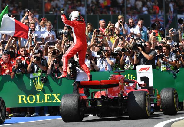 Sebastian Vettel Scuderia Ferrari formula 1 Grand Prix at Silverstone 08 07 2018 Photo mspb Jerry Andre Victor Sebastian Vettel formula 1 GP Great Britain 2018