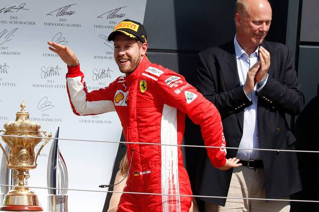 Sebastian Vettel Scuderia Ferrari formula 1 Grand Prix at Silverstone 08 07 2018 Photo mspb Jerry Andre Victor Sebastian Vettel formula 1 GP Great Britain 2018