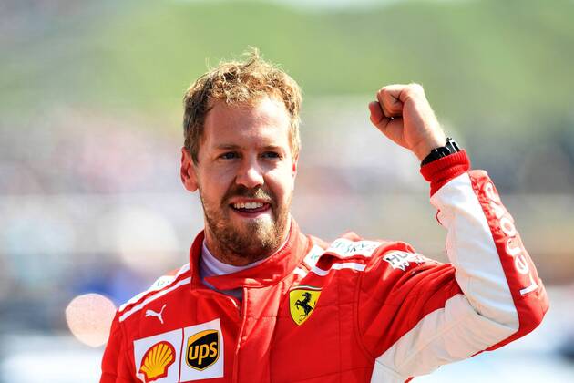 Sebastian Vettel Scuderia Ferrari formula 1 Grand Prix at Silverstone 08 07 2018 Photo mspb Jerry Andre Victor Sebastian Vettel formula 1 GP Great Britain 2018