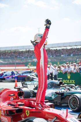 Sebastian Vettel Scuderia Ferrari GBR FIA Formula 1 Grand Prix of Great Britain Race Silverstone Copyright: xEIBNER Illmannx EP_EER