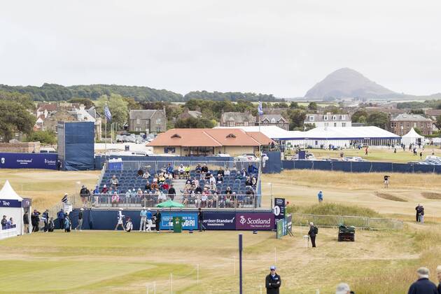 12th July 2018, Gullane Golf Club, Gullane, Scotland; Aberdeen Investments Scottish Open Golf, 1st round; General view of the first Tee  ActionPlus12046740 AlanxRennie