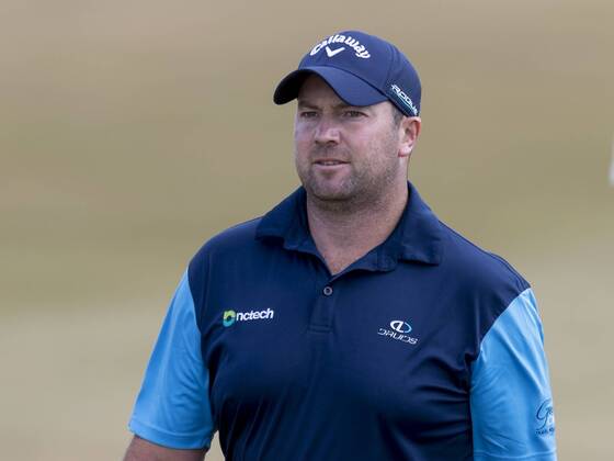 15th July 2018, Gullane Golf Club, Gullane, Scotland; Aberdeen Investments Scottish Open Golf, 4th round; Duncan Stewart on the first fairway  ActionPlus12047877 AlanxRennie