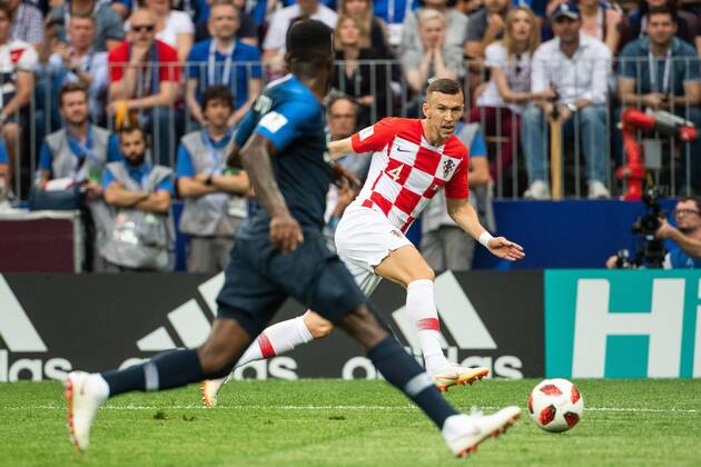 180715 Ivan Perisic of Croatia in action during the FIFA World Cup final match between France and Croatia on July 15, 2018 in Moscow Photo Petter Arvidson BILDBYRAN Code PA 92087  Copyright: PETTERxARVIDSON BB180715PA192