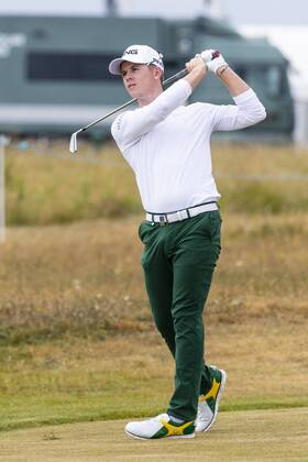 15th July 2018, Gullane Golf Club, Gullane, Scotland; Aberdeen Investments Scottish Open Golf, 4th round; Brandon Stone on 16th fairway as he headed for a closing round 60  ActionPlus12048143 AlanxRennie