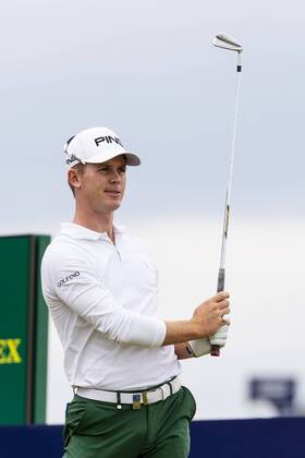 15th July 2018, Gullane Golf Club, Gullane, Scotland; Aberdeen Investments Scottish Open Golf, 4th round; Brandon Stone on 17th tee as he headed for a closing round 60  ActionPlus12048149 AlanxRennie
