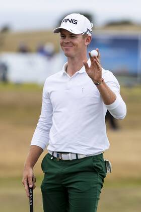 15th July 2018, Gullane Golf Club, Gullane, Scotland; Aberdeen Investments Scottish Open Golf, 4th round; Brandon Stone reacts to putt on the 17th green as he headed for a closing round 60  ActionPlus12048152 AlanxRennie