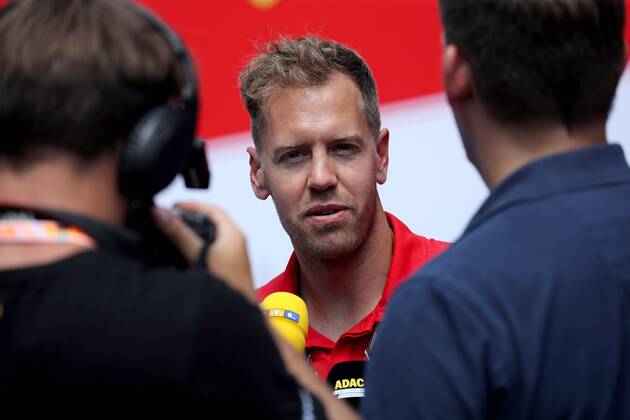 Photo4 LaPresse 19 07 2018 Hockenheimring, Germany Grand Prix Formula One Germany 2018 In the pic: Sebastian Vettel (GER) Scuderia Ferrari SF71H  Copyright: xPhoto4 LaPressex