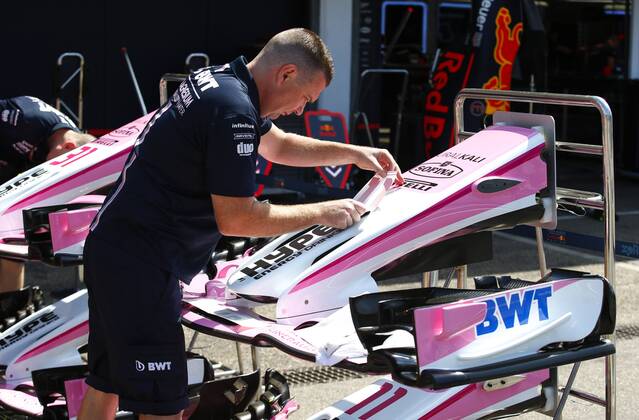 Motorsports: FIA Formula One World Championship WM Weltmeisterschaft 2018, Grand Prix of Germany, Technical detail Hockenheim Germany