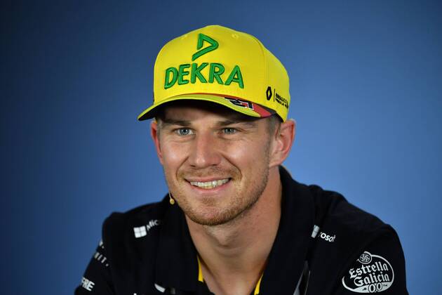 Nico HUELKENBERG HÜLKENBERG ENG Renault Sport F1 Team Action Single image single image Portrait Portrait Press Conference Formula 1 GP of GermanyGermany Hockenheimring Season 2018 on 19 07 2018