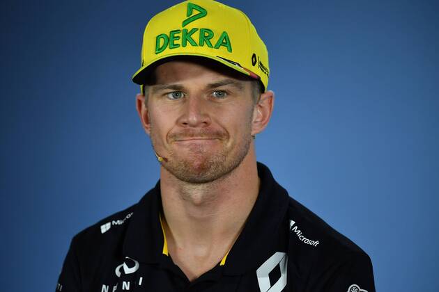 Nico HUELKENBERG HÜLKENBERG ENG Renault Sport F1 Team Action Single image single image Portrait Portrait Press Conference Formula 1 GP of GermanyGermany Hockenheimring Season 2018 on 19 07 2018