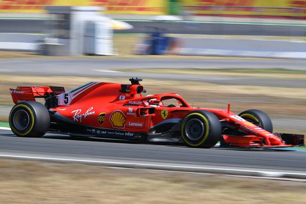 Sebastian VETTEL GER Scuderia Ferrari action in his race car training Formula 1 GP of GermanyGermany Hockenheimring season 2018 on 20 07 2018