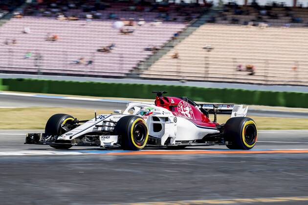 Motorsport Formula 1 season 2018 2019 Training on Friday 20 07 2018 at the Hockenheimring in Hockenheim Germany Antonio Giovinazzi turns to the start goal straight Copyright: xInderliedx