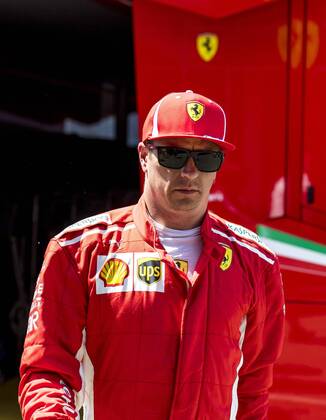 Motorsport Formula 1 season 2018 2019 Training on Friday 20 07 2018 at the Hockenheimring in Hockenheim Germany Kimi Raikkonen Scuderia Ferrari goes out of the box into the Motorhome Copyright: xInderliedx