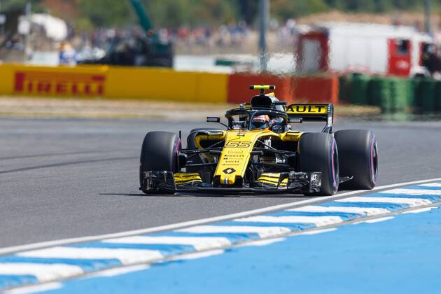 Carlos Sainz Renault Sport F1 team with his car on the track Grand Prix of Germany 2018 Motorsport Formula 1 20 07 2018 German Grand Prix 2018 Motorsport Formula 1 20 07 2018 Hockenheim Copyright: xEIBNER AlexanderxNeisx EP_ANS