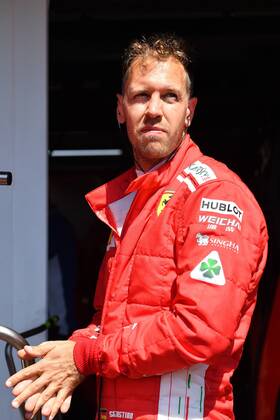 Sebastian VETTEL GER Scuderia Ferrari action single image truncated single motive half figure half figure training Formula 1 GP of GermanyGermany Hockenheimring season 2018 on 20 07 2018