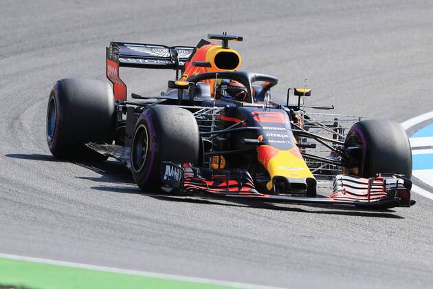 20th July 2018, Hockenheimring, Hockenheim, Germany; German Formula One Grand Prix, Friday free practice; Aston Martin Red Bull Racing TAG Heuer, Daniel Ricciardo  ActionPlus12049007 Octane