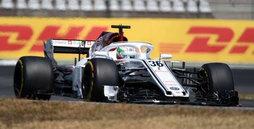 20 07 2018 xpsx Formula 1 Grand Prix of Germany Grand Prix of Germany 1 Free practice 2018 emspor v l A Giovinazzi Sauber Ferrari Hockenheim