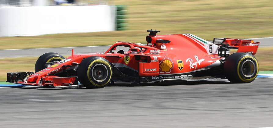 20 07 2018 xpsx Formula 1 Grand Prix of Germany Grand Prix of Germany 1 Free practice 2018 emspor v l Sebastian Vettel Ferrari Scuderia Ferrari Hockenheim