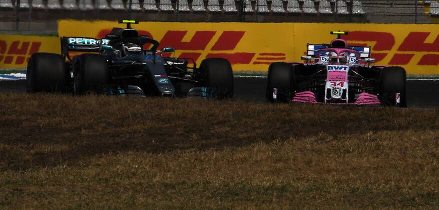 20 07 2018 xpsx Formula 1 Grand Prix of Germany Grand Prix of Germany 1 Free practice 2018 emspor v l Lewis Hamilton Mercedes AMG Esteban Ocon Force India Mercedes Hockenheim