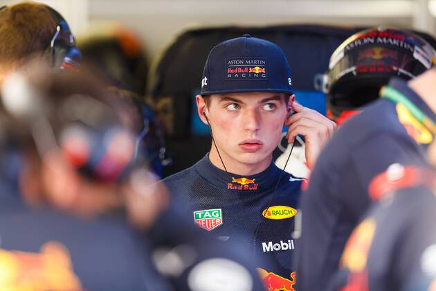 Max Verstappen Red Bull Racing in the box Grand Prix of Germany 2018 Motorsport Formula 1 20 07 2018 German Grand Prix 2018 Motorsport Formula 1 20 07 2018 Hockenheim Copyright: xEIBNER AlexanderxNeisx EP_ANS