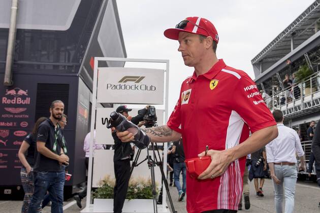 Motorsport Formula 1 season 2018 2019 qualifying on Saturday 21 07 2018 at the Hockenheimring in Hockenheim Germany Kimi Raikkonen Scuderia Ferrari enters his pits Copyright: xInderliedx