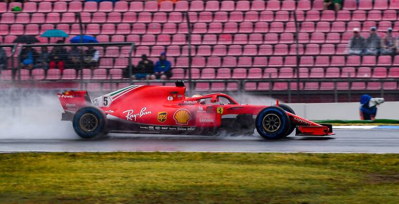 21 07 2018 xpsx Formula 1 FIA Grand Prix of Germany 3 Free practice 2018 emspor v l Sebastian Vettel Ferrari Scuderia Ferrari Hockenheim