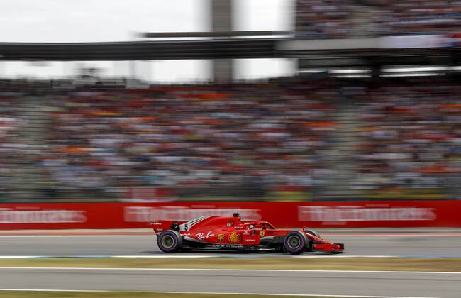Motorsports: FIA Formula One World Championship WM Weltmeisterschaft 2018, Grand Prix of Germany, 5 Sebastian Vettel (GER, Scuderia Ferrari), Hockenheim Germany