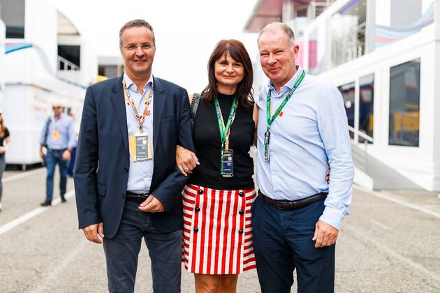 Stefan Reuter Manager FC Augsburg with accompaniment Grand Prix of Germany 2018 Motorsport Formula 1 22 07 2018 Grand Prix of Germany 2018 Motorsport Formula 1 22 07 2018 Hockenheim Copyright: xEIBNER AlexanderxNeisx EP_ANS