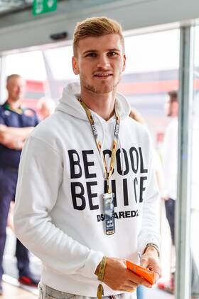 Timo Werner RB Leipzig visits Red Bull Racing German Grand Prix 2018 Motorsport Formula 1 22 07 2018 German Grand Prix 2018 Motorsport Formula 1 22 07 2018 Hockenheim Copyright: xEIBNER AlexanderxNeisx EP_ANS