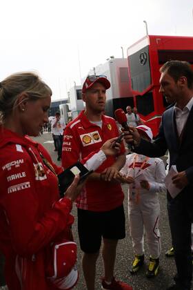Sebastian Vettel Scuderia Ferrari formula 1 GP Germany at Hockenheim 22 07 2018 Photo mspb Thomas Melzer PK after failure Sebastian Vettel Formula 1 GP Germany 2018