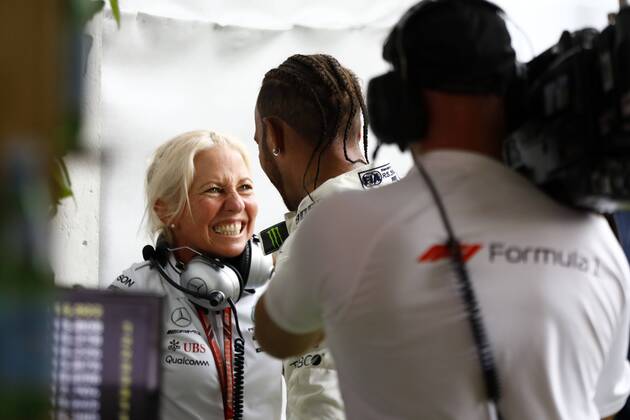 Motorsports: FIA Formula One World Championship WM Weltmeisterschaft 2018, Grand Prix of Germany, Angela Cullen, 44 Lewis Hamilton (GBR, Mercedes AMG Petronas Motorsport), Hockenheim Germany