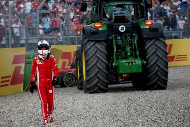 Motorsports: FIA Formula One World Championship WM Weltmeisterschaft 2018, Grand Prix of Germany, 5 Sebastian Vettel (GER, Scuderia Ferrari), Hockenheim Germany