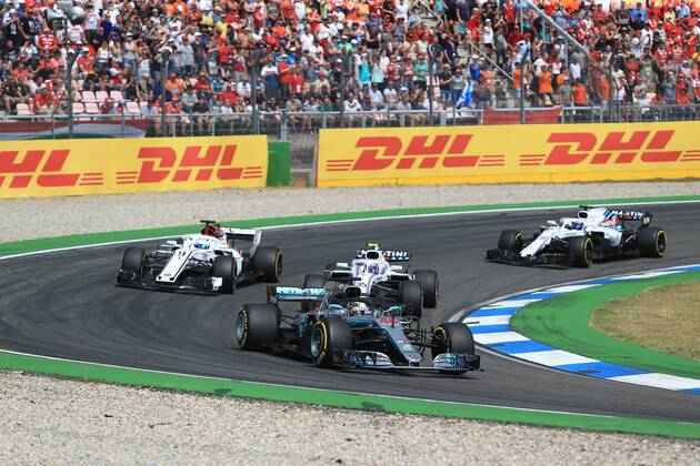 22nd July 2018, Hockenheimring, Hockenheim, Germany; German Formula One Grand Prix, Race Day; Mercedes AMG Petronas Motorsport, Lewis Hamilton fights back from a 14th position start to win the race  ActionPlus12049812 Octane