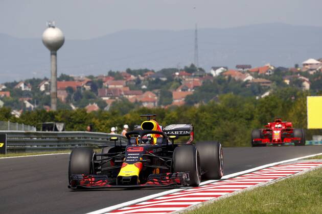 Motorsports: FIA Formula One World Championship WM Weltmeisterschaft 2018, Grand Prix of Hungary, 3 Daniel Ricciardo (AUS, Aston Martin Red Bull Racing), Budapest Hungary