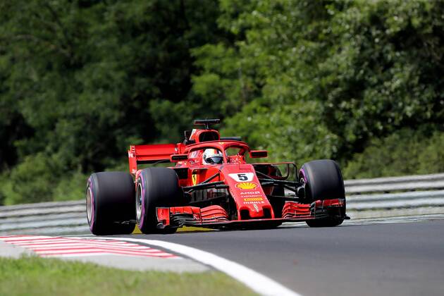 Photo4 LaPresse 27 07 2018 Budapest, Hungary Grand Prix Formula One Hungary 2018 In the pic: Sebastian Vettel (GER) Scuderia Ferrari SF71H  Copyright: xPhoto4 LaPressex