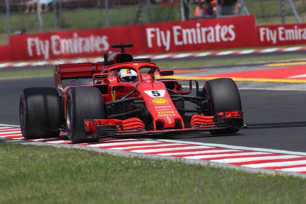 Photo4 LaPresse 27 07 2018 Budapest, Hungary Grand Prix Formula One Hungary 2018 In the pic: Sebastian Vettel (GER) Scuderia Ferrari SF71H  Copyright: xPhoto4 LaPressex