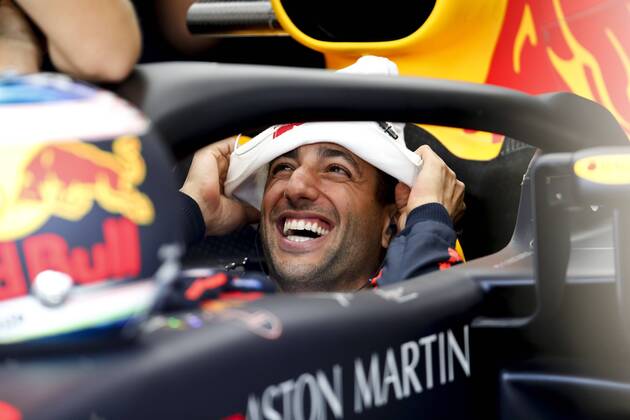 Sport Bilder des Tages Motorsports: FIA Formula One World Championship WM Weltmeisterschaft 2018, Grand Prix of Hungary, 3 Daniel Ricciardo (AUS, Aston Martin Red Bull Racing), Budapest Hungary