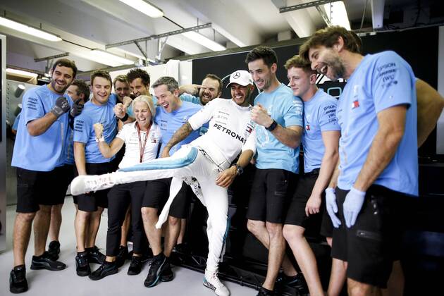 Motorsports: FIA Formula One World Championship WM Weltmeisterschaft 2018, Grand Prix of Hungary, 44 Lewis Hamilton (GBR, Mercedes AMG Petronas Motorsport), Budapest Hungary