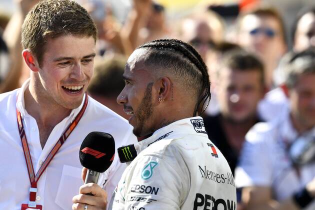 Motorsports: FIA Formula One World Championship WM Weltmeisterschaft 2018, Grand Prix of Hungary, Paul di Resta, 44 Lewis Hamilton (GBR, Mercedes AMG Petronas Motorsport), Budapest Hungary