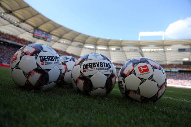 VfB Stuttgart Atletico Madrid Germany Stuttgart 05 08 2018 Football Bundesliga Season 2018 2019 Test match VfB Stuttgart Atletico Madrid Derbystar Brilliant APS Feature