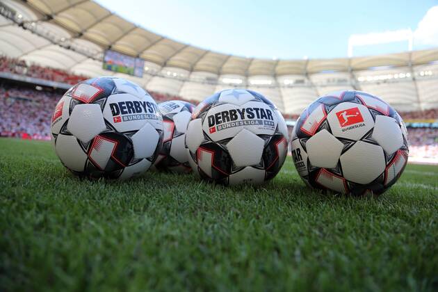 VfB Stuttgart Atletico Madrid Germany Stuttgart 05 08 2018 Football Bundesliga Season 2018 2019 Test match VfB Stuttgart Atletico Madrid Derbystar Brilliant APS Feature