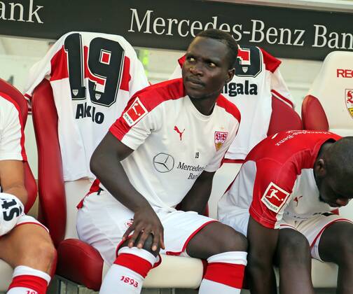 VfB Stuttgart Atletico Madrid Germany Stuttgart 05 08 2018 Football Bundesliga Season 2018 2019 Test match VfB Stuttgart Atlético Madrid Chadrac Akolo VfB Stuttgart