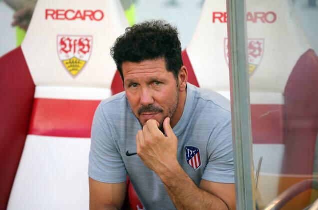 VfB Stuttgart Atletico Madrid Germany Stuttgart 05 08 2018 Football Bundesliga Season 2018 2019 Test match VfB Stuttgart Atlético Madrid Diego Simeone Coach Atletico Madrid