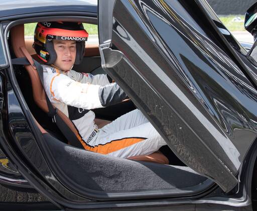 McLaren s Belgian driver Stoffel Vandoorne pictured during preparations ahead of the Spa-Francorchamps Formula One Grand Prix of Belgium race, in Spa-Francorchamps, Thursday 23 August 2018. BENOITxDOPPAGNE  x05411300x