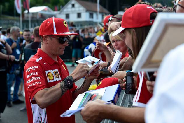 Kimi Raiikkoenen Scuderia Ferrari Formula 1 GP Belgium at Spa 24 08 2018 Photo mspb Jean Petin Kimi Raikkoenen formula 1 GP Belgium 2018