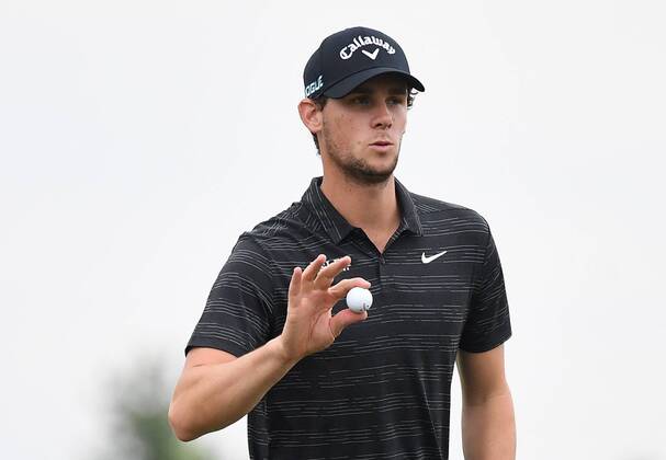 Golfer Thomas Pieters is seen during the Czech Masters golf tournament within the European Tour, in Vysoky Ujezd, Czech Republic, on August 24, 2018. (CTKxPhoto RomanxVondrous) CTKPhotoP201808240564201  vnd 1